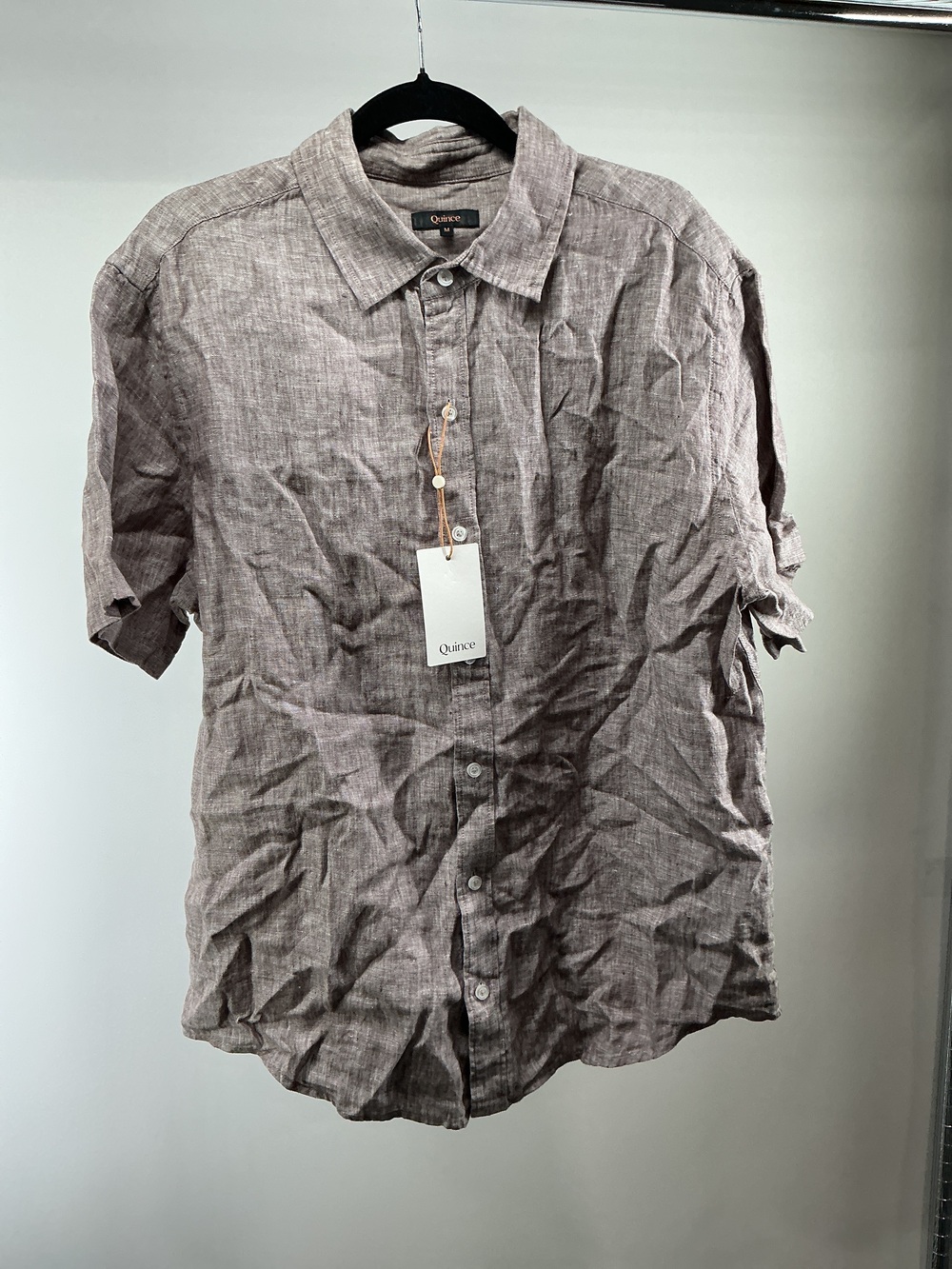 100% European Linen Relaxed Short Sleeve Shirt